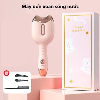 Máy Làm Tóc Xoăn Đa Năng - Máy Uốn Tóc Xoăn Sóng Nước Hippie Size 33mm Chất Liệu Gốm Sứ Bảo Vệ Tóc