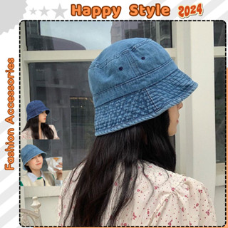 Mũ Bucket vành cụp trơn chất vải jean dày dặn Mũ tai bèo che nắng thời trang đi chơi, du lịch form Unisex nam nữ N143