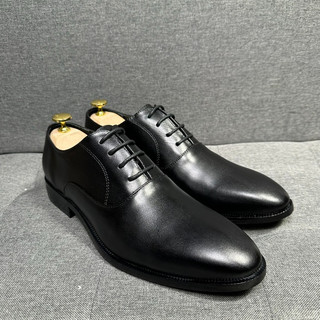 Giày oxford nam da bò nappan đế phíp gỗ mũi gồ nhọn hiện đại, giày tây công sở da thật sang trọng thanh lịch khâu đế