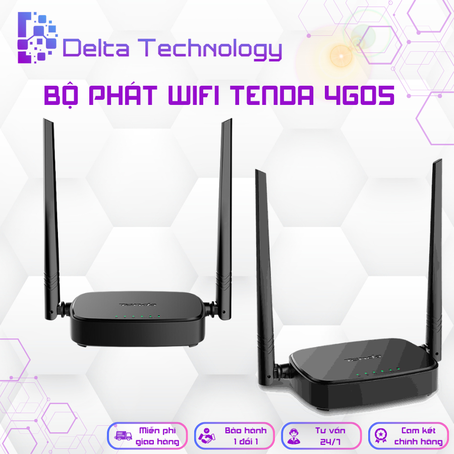 Bộ Phát Wifi Router WiFi 4G TENDA 4G05 - N300 Dùng Sim 4G LTE