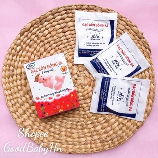 Hộp 3 chiếc băng rốn đông fa, gạc rốn cho bé sơ sinh