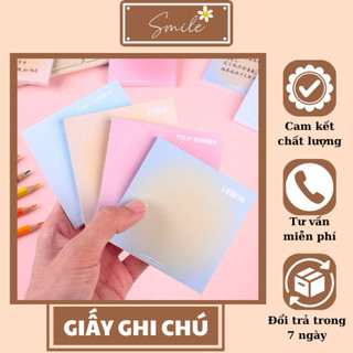 Set 50 Giấy Ghi Chú Dán Màu Gradient Nhỏ Gọn Tiện Dụng