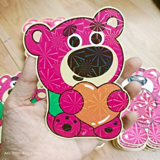 Set 10 Bao Lì Xì Gấu Dâu Chibi Phản Quang