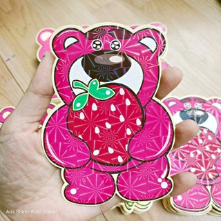 Set 10 Bao Lì Xì Gấu Dâu Chibi Phản Quang