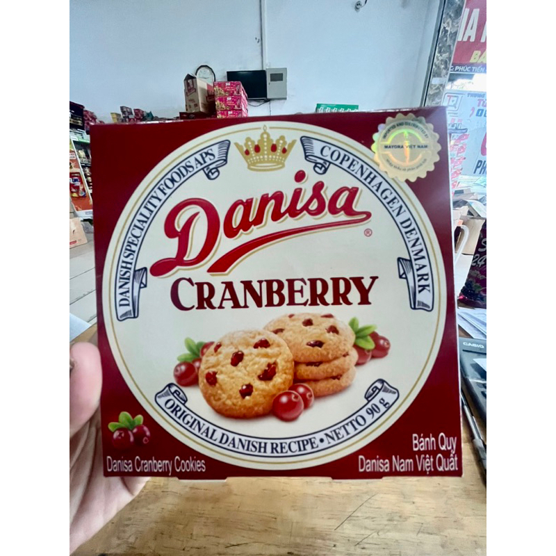 Bánh quy Danisa việt quất hộp 90g