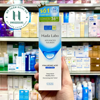 Lotion Hada Labo, dung dịch dưỡng da, dưỡng ẩm chuyên sâu dành cho da dầu Hada Labo Advanced Nourish Hyaluron 170ml
