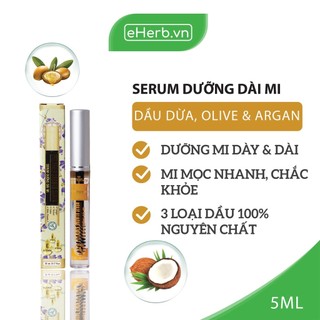 Serum dưỡng dài mi từ dầu nguyên chất milaganics 5ml