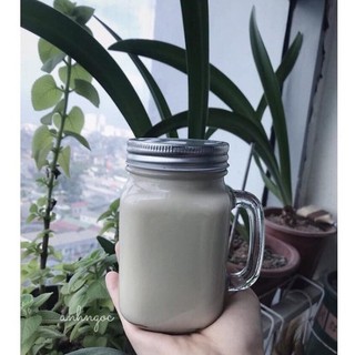 Cốc thủy tinh có quai có nắp 500ml