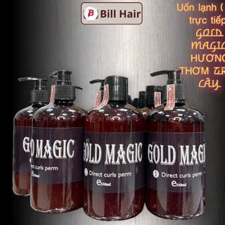 Thuốc uốn lạnh Gold Magic Qmax90, Thuốc uốn tóc đa năng siêu dưỡng, xoăn lâu | Bill Hair, Billhair