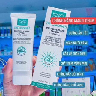 Kem Chống Nắng Marti The Originals Proteos Screen SPF50+ Phổ Rộng Toàn Diện Cho Mọi Loại Da 40ml