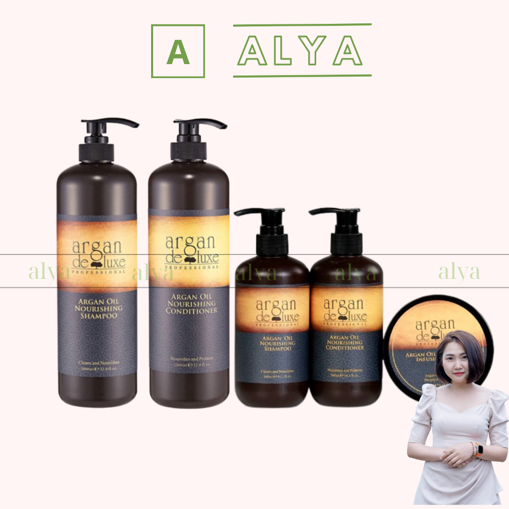 Cặp dầu gội xả ARGAN OIL DELUXE 1000ML HƯƠNG NƯỚC HOA 🎯️🎯️🎯HÀNG CHÍNH HÃNG . ALYA