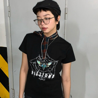 Áo thun nữ "night illusion baby tee" 100% cotton 280gsm đen