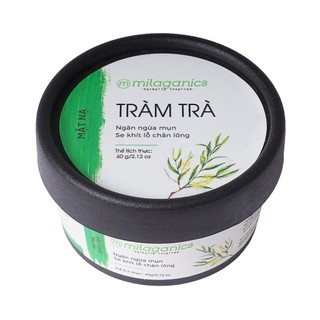 Mặt nạ đất sét MILAGANICS tinh dầu tràm trà ngừa mụn & làm khô vết nhân mụn 60g