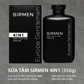 Sữa Tắm Gội 4in1 Hương Nước Hoa Châu Âu SiRMEN Europe Gentlemen