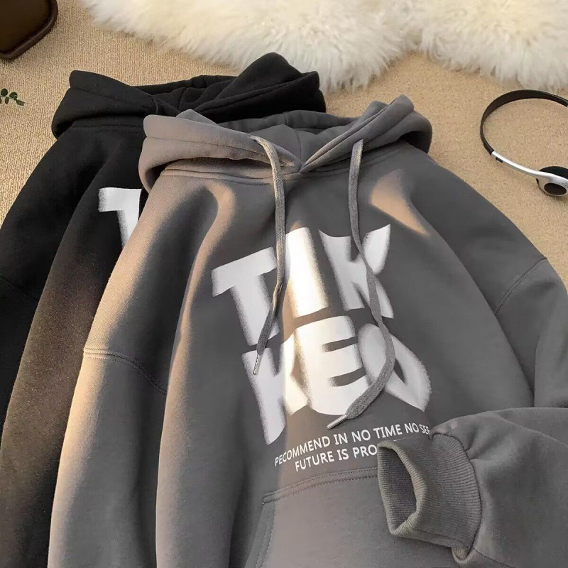 Áo hoodie TIK KEO mũ hai lớp nỉ lót bông