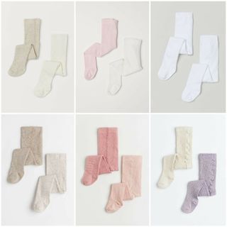 Set 2 quần tất trắng hồng fom to HM H&M size 0-2, 2-6, 6-12 tháng, 1-2, 2-4 tuổi_ hàng chính hãng authentich