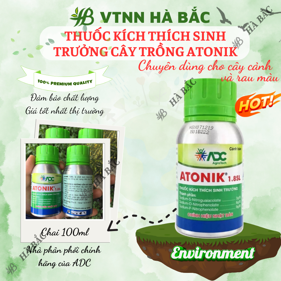  Thuốc Kích Thích Sinh Trưởng Cây Trồng ATONIK 1.8SL  chai 100ml  kích rễ cực mạnh  Giá tốt nhất thị trường  