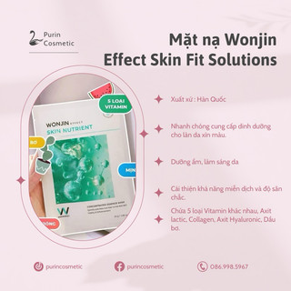 Mặt nạ Wonjin Effect Skin Fit Solutions hộp 14 miếng