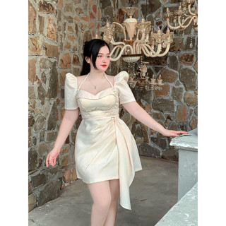 Đầm thiết kế tafta đính đá bigsize_saigon (60-90kg)