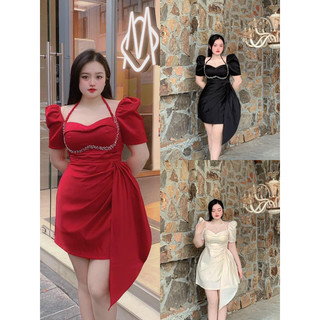 Đầm thiết kế tafta đính đá bigsize_saigon