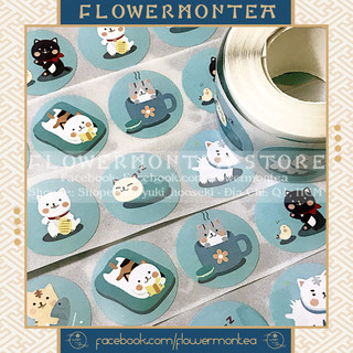 (03) Set 90 Sticker Tròn - Mèo Meow