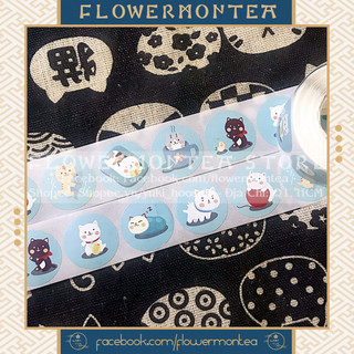 (03) Set 90 Sticker Tròn - Mèo Meow