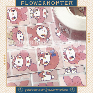 (My Melody) Set 90 Sticker Vuông - Sanrio Friends
