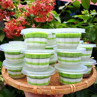 Set 50 ly rau câu hoa mai ( 100ml) kèm nắp