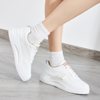 Giày thể thao nữ mwc 0778 - giày thể thao nữ màu trắng đế cao siêu cute, sneaker da êm chân đế bằng hot trend