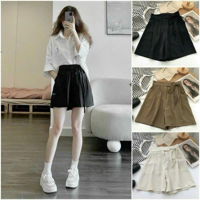 QUẦN SỌT THUN PHỐI DÂY CỘT THẮT LƯNG MHTB32