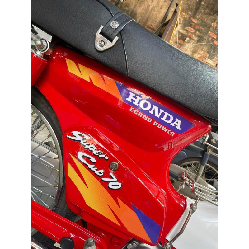 Tem super Cub 70 Econo Power đỏ