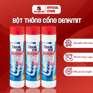 Bột Thông Cống Denkmit Rohrreiniger Granulat - Bột Thông Cống Cực Mạnh Loại Bả Cặn Tắc Cứng Đầu Như Tóc Cuốn 600g