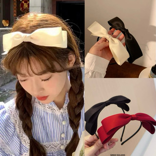 Băng đô cài tóc nơ lệch đơn giản dễ thương LOLI