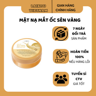 Mặt nạ mắt ốc sên vàng LAIKOU gold snail eye mask Đối với quầng thâm túi mắt  70g