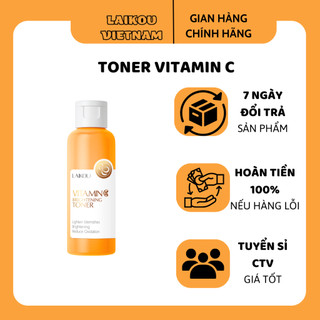 Laikou toner dưỡng ẩm se khít lỗ chân lông laikou vitamin c brightening toner 100ml