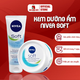 Kem dưỡng ẩm nivea soft - dưỡng ẩm kho hàng đức giúp chống nẻ, duy trì và cung cấp độ ẩm cho da suốt 48h