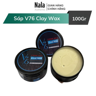 Sáp vuốt tóc V76 Strong Hold Clay Wax Italy 100G Nala Auth