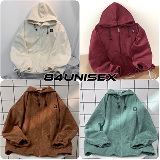 Áo khoác Jacket form rộng Nhung Gân COW ulzzang (ẢNH THẬT)