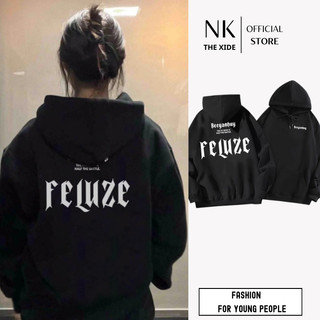 Áo hoodie basic in chữ beeyanbuyy form rộng mũ trumg vải nỉ bông - áo hoodie unisex nam nữ