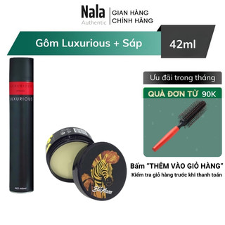 Gôm Xịt Tóc LUXURIOUS JAPAN Giữ Nếp Kèm Sáp Vuốt Tóc Blumaan Ngựa Vằn Nala Auth
