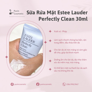 Estee Lauder Sữa Rửa Mặt Perfectly Clean,Advanced Night Micro Cleansing Foam 30ml