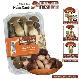 [HCM] Nấm Mối Đen Tươi Loại 1 Đã Gọt Gốc Sạch 100gr 200gr Ngon Ngọt Bùi - Nông Trại Nấm Xanh