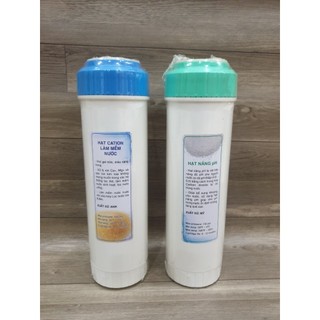 Combo gồm 1 lõi nâng ph và 1 lõi cation làm mềm nước