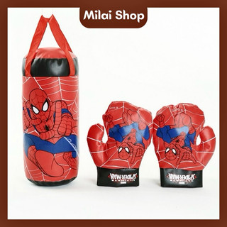 [LOẠI DÀY, ĐẸP] Bộ túi đấm bốc boxing và 2 găng tay cho bé