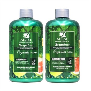 Bộ dầu gội xả bưởi Grapefruit AILISE siêu mượt ngăn rụng kích thích mọc tóc 850mlx2 (UK