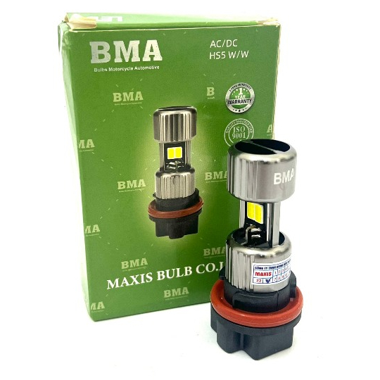 Đèn Pha Led BMA HS5 Chân M5 - H4, 2 Chế Độ Pha Trắng Cos Vàng, Bảo Hành 1 Năm