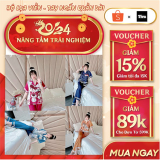 Pijama lụa bộ lụa viền - tay ngắn quần dài