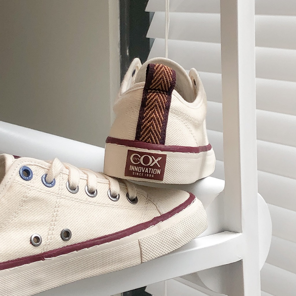 Giày Sneaker Nữ Nam - Vải Canvas Unisex C40 Off/white Dincox Đơn Giản Tinh Tế Shoes Đế Bằng | BigBuy360 - bigbuy360.vn
