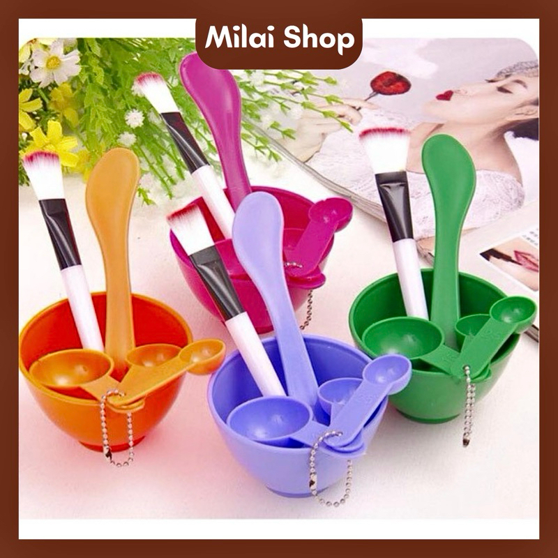 Bộ chén trộn đắp mặt nạ nhiều món