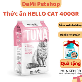 Thức ăn hello cat cho mèo mọi lứa tuổi - hạt hellocat túi 400g vị cá ngừ